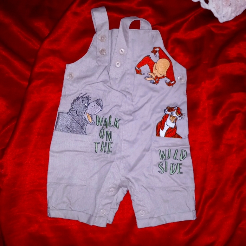 Primark Jungle Book jumpsuit, 3-6 months, gray